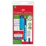 Faber-Castell Писалка Scribolino, детска, с включени 6 патрончета и аксесоари Faber-Castell Писалка Scribolino, детска, с включени 6 патрончета и аксесоари