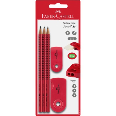 Faber-Castell Комплект Sleeve, червен, в блистер