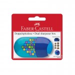 Faber-Castell Острилка Trend, двойна, с гума, асорти, в блистер Faber-Castell Острилка Trend, двойна, с гума, асорти, в блистер