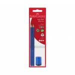 Faber-Castell Молив Grip 2001, 2 броя, с включена острилка Grip, цветна Faber-Castell Молив Grip 2001, 2 броя, с включена острилка Grip, цветна