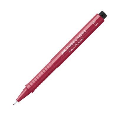 Faber-Castell Тънкописец Ecco-Pigment, 0.3 mm, червен Faber-Castell Тънкописец Ecco-Pigment, 0.3 mm, червен