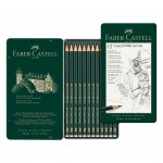 Faber-Castell Молив Castell 9000, чернографитен, комплект за художници, различни твърдости, 12 броя Faber-Castell Молив Castell 9000, чернографитен, комплект за художници, различни твърдости, 12 броя