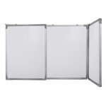 Top Office Бяла дъска, 120 x 360 (90 + 180 + 90) cm, тройна, магнитна, с алуминиева рамка