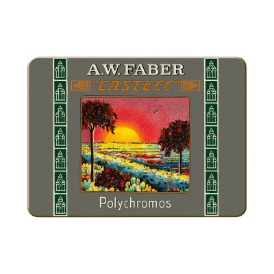 Faber-Castell Молив Polychromos ретро 1908, 12 цвята, неподострен