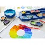 Faber-Castell Aкварелни бои Connector, 12 цвята, с четка