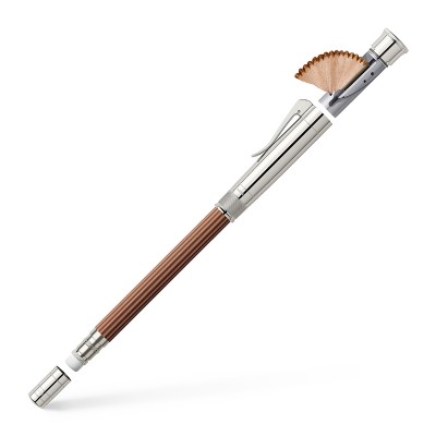 Graf von Faber-Castell Молив Perfect Magnum, чернографитен, кафяв, с платинена капачка Graf von Faber-Castell Молив Perfect Magnum, чернографитен, кафяв, с платинена капачка