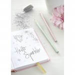 Faber-Castell Молив Sparkle, чернографитен, перлено светлорозов