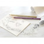Faber-Castell Молив Sparkle, чернографитен, перленосребрист