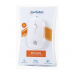 Manhattan Мишка Siluet, USB, 1000 dpi, бяла
