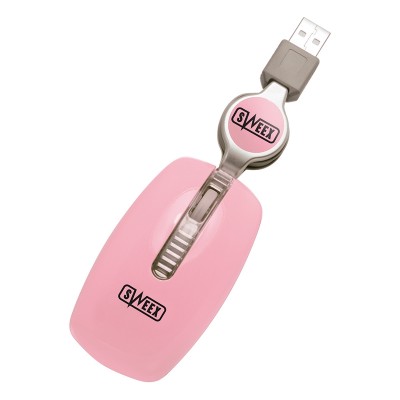 Sweex Мишка за Notebook, оптична, розова