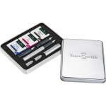 Faber-Castell Калиграфски комплект Grip 2011, сребрист