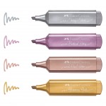 Faber-Castell Текст маркер 1546, металик, 4 цвята
