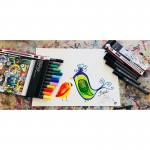 Marabu Акварелни маркери Aqua Pen, Mega Mash, 12 цвята