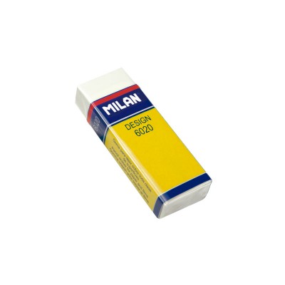 Milan Гума за молив Design 6020, голяма, бяла Milan Гума за молив Design 6020, голяма, бяла