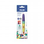 Milan Автоматичен молив Compact Mix, 0.7 mm, с 2 гуми, в блистер, опаковка 24