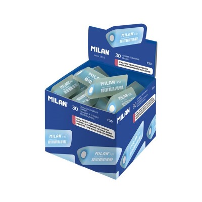 Milan Гума за молив F30 Cristal, бяла, 30 броя Milan Гума за молив F30 Cristal, бяла, 30 броя