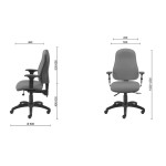 MJ Ергономичен стол Ergo Comfort, работен, черен MJ Ергономичен стол Ergo Comfort, работен, черен