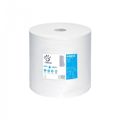 Papernet Индустриална ролка Dry Tech, двупластова, 1000 къса, 360 m