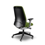 Ергономичен стол Interstuhl Every EV116, текстил, Synchronous механизъм, полиамидна основа, зелен