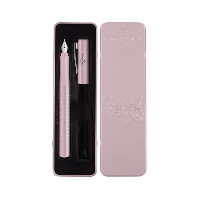 Faber-Castell Писалка Sparklе, М, розова, в метална кутия