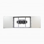 Top Office Бяла дъска, керамична, с 2 крила, за екран 86''