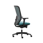 Ергономичен стол Rim Space SP1522, текстил, Synchronous механизъм, полиамидна основа, до 130 kg, тюркоаз, сглобена мостра