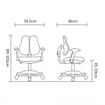 RFG Детски стол Ergo Cute White, син RFG Детски стол Ergo Cute White, син