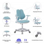 RFG Детски стол Ergo Cute White, син RFG Детски стол Ergo Cute White, син