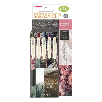 Zebra Гел ролер Sarasa Clip Calming Moment, 0.5 mm, 5 цвята