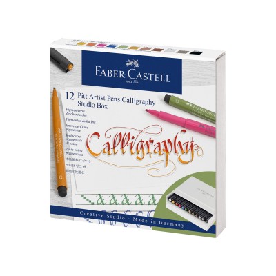 Faber-Castell Маркери Pitt Artist, за калиграфия, 12 цвята Faber-Castell Маркери Pitt Artist, за калиграфия, 12 цвята