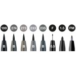 Faber-Castell Маркер-четка Pitt Artist, черно-сива, 8 броя Faber-Castell Маркер-четка Pitt Artist, черно-сива, 8 броя