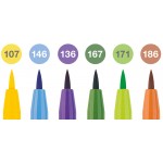 Faber-Castell Маркер-четка Pitt Artist, лято, 6 броя Faber-Castell Маркер-четка Pitt Artist, лято, 6 броя