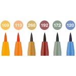 Faber-Castell Маркер-четка Pitt Artist, есен, 6 броя