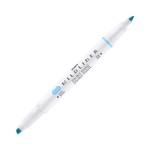 Zebra Текст маркер Mildliner Fluorescent, двоен, син