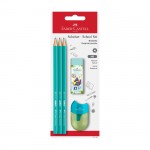 Faber-Castell Комплект моливи, острилка и гума 1111 School Set, асорти