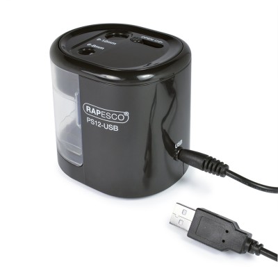 Rapesco Острилка PS12, електрическа, с USB, черна Rapesco Острилка PS12, електрическа, с USB, черна