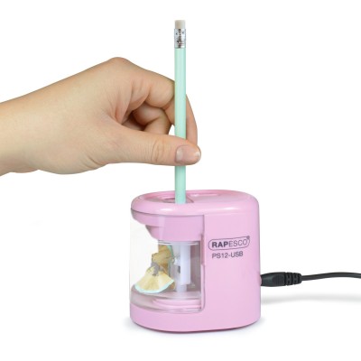 Rapesco Острилка PS12, електрическа, с USB, розова Rapesco Острилка PS12, електрическа, с USB, розова