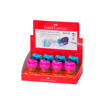Faber-Castell Острилка Trend, с гума, асорти цветове Faber-Castell Острилка Trend, с гума, асорти цветове