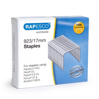 Rapesco Телчета за телбод, размер 23/17 mm, 1000 броя Rapesco Телчета за телбод, размер 23/17 mm, 1000 броя