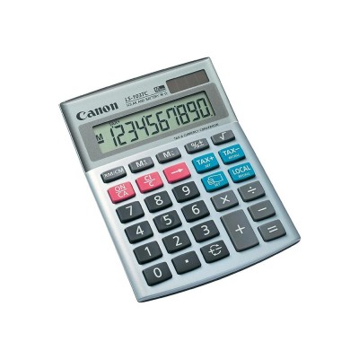 Настолен калкулатор Canon LS-103TC, 10-разряден, сив