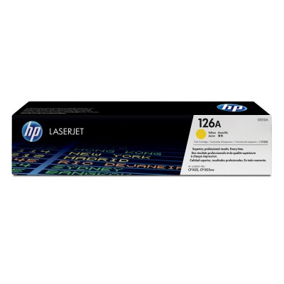 Оригинална тонер касета HP CP1025, 126A, 1000 страници/5%, Yellow Оригинална тонер касета HP CP1025, 126A, 1000 страници/5%, Yellow