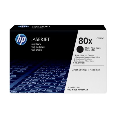 Оригинална тонер касета HP CF280XD, Pro 400, 6900 страници/5%, 2 броя, Black Оригинална тонер касета HP CF280XD, Pro 400, 6900 страници/5%, 2 броя, Black