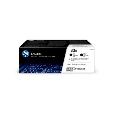 Оригинална тонер касета HP CF283AD, 1500 страници/5%, Black, 2 броя