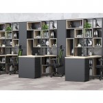 Стелаж RFG Boxi M, метален, 720 х 370 х 2120 mm, черен