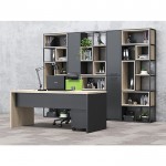 Стелаж RFG Boxi M, метален, 720 х 370 х 2120 mm, черен