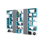 Стелаж RFG Boxi S, метален, 720 х 370 х 2120 mm, бял