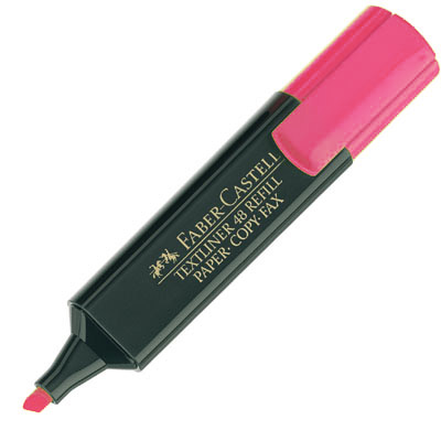 FABER-CASTELL ТЕКСТ МАРКЕР РОЗОВ 