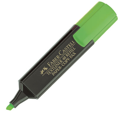 FABER-CASTELL ТЕКСТ МАРКЕР ЗЕЛЕН 