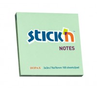 STICKN САМОЗАЛЕПВАЩИ ЛИСТЧЕТА 76x76 ЗЕЛЕНИ 