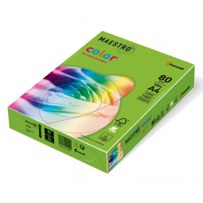MAESTRO SPRING GREEN MA42 ЦВЕТЕН КАРТОН А4 ,160гр/м2, 250л. 